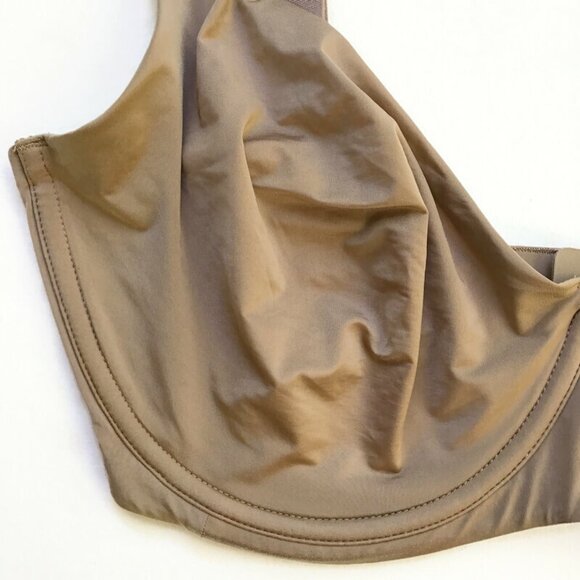 Cuup The Scoop Bra 36F Cup Underwire Unlined No Padding Luxe Beige Taupe Sun - Picture 2 of 11